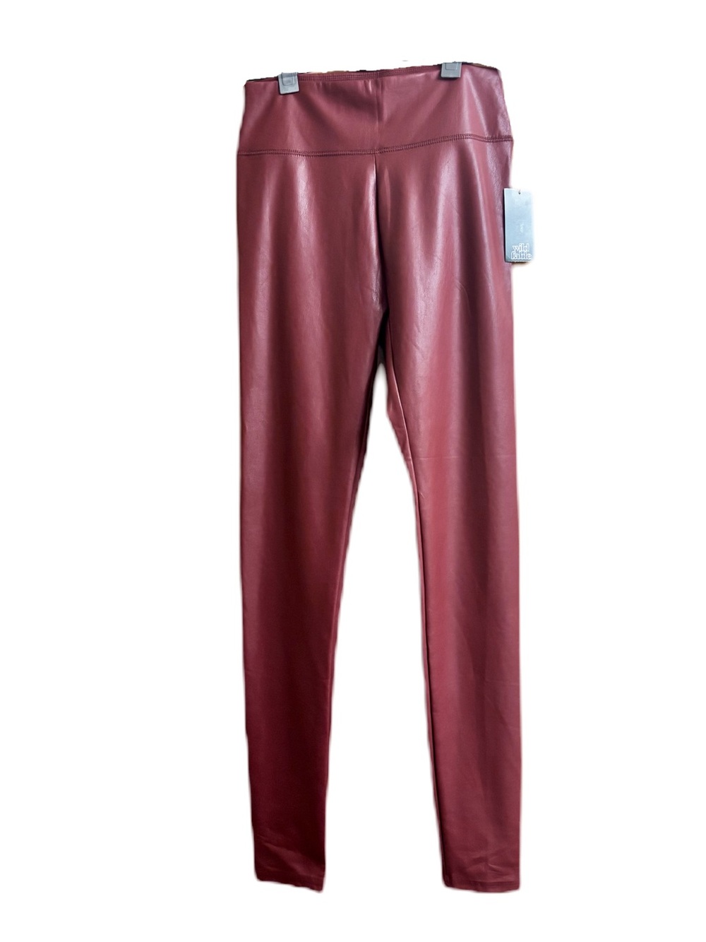 wild fable Faux Leather Leggings in Burgundy Size XS